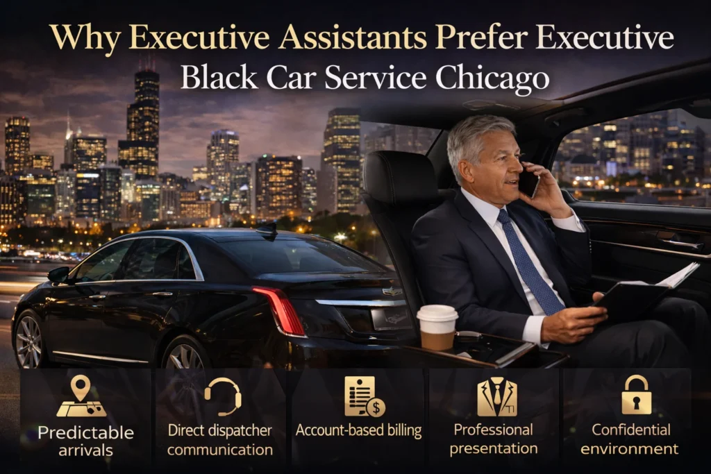 Why Executive Assistants Prefer Executive Black Car Service Chicago