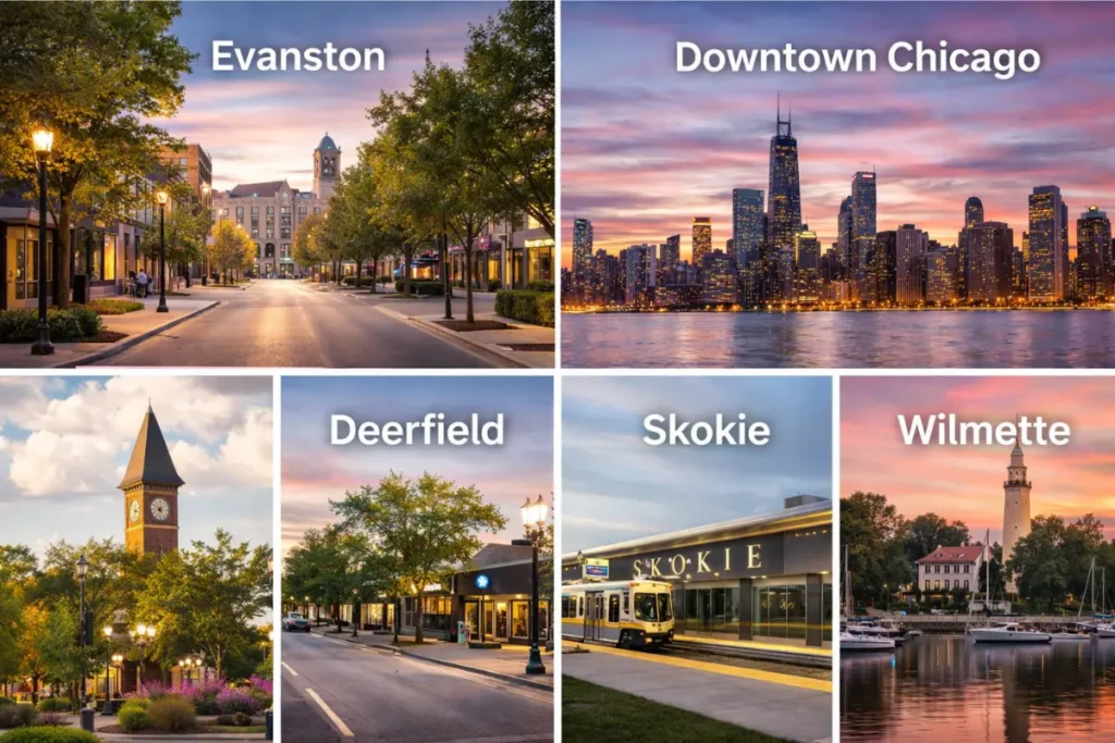 Evanston Car Service nearby areas