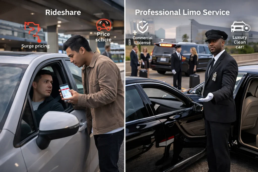 Why More People Choose Professional Limo Service Over Rideshare