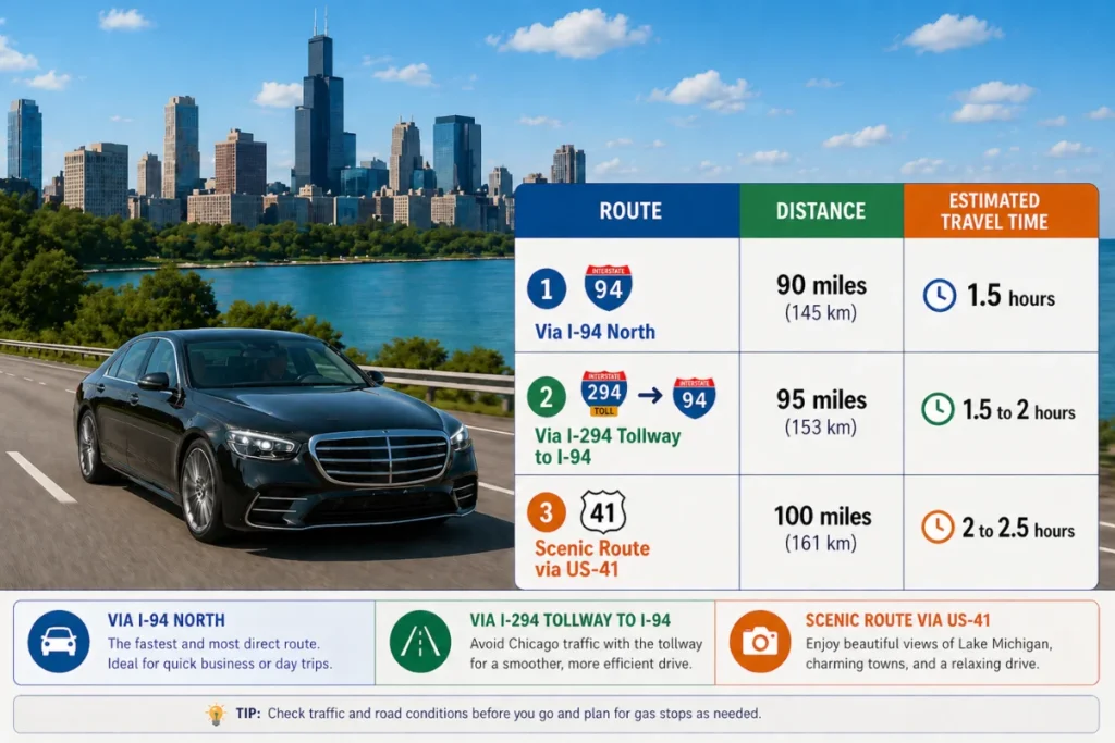 Chicago to Milwaukee Driving Routes