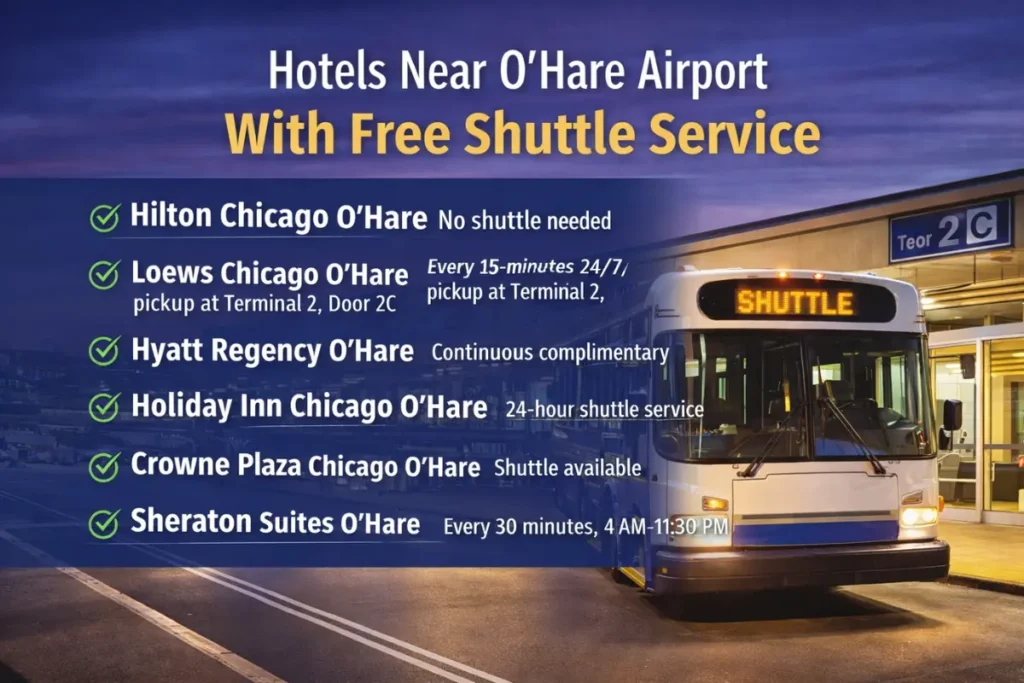 Hotels Near O’Hare Airport With Free Shuttle Service