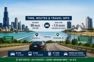 How Far Chicago to Milwaukee Time, Routes & Travel
