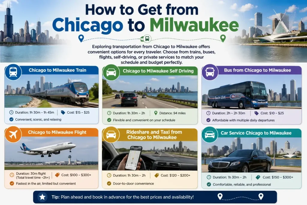How to Get from Chicago to Milwaukee