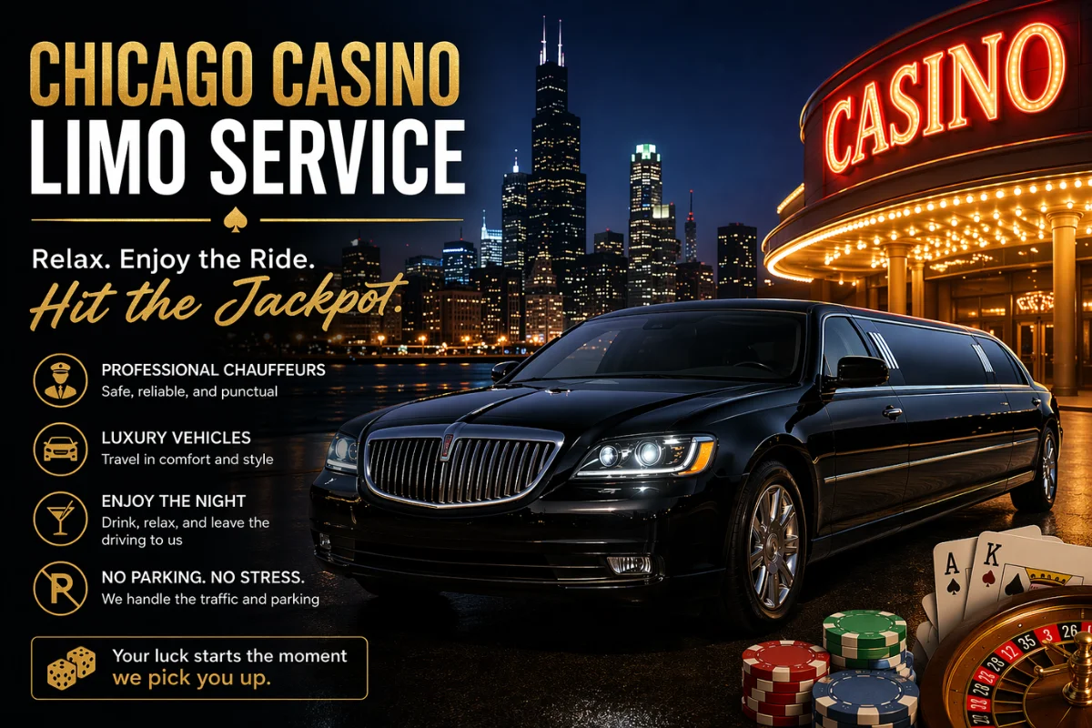 Luxury Chicago Casino Limo Service – Private Transportation to Top Casinos