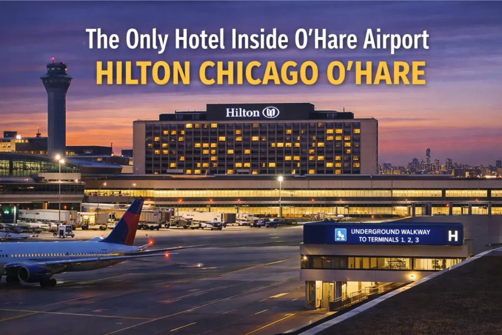 The Only Hotel Inside O’Hare Airport — Hilton Chicago O’Hare