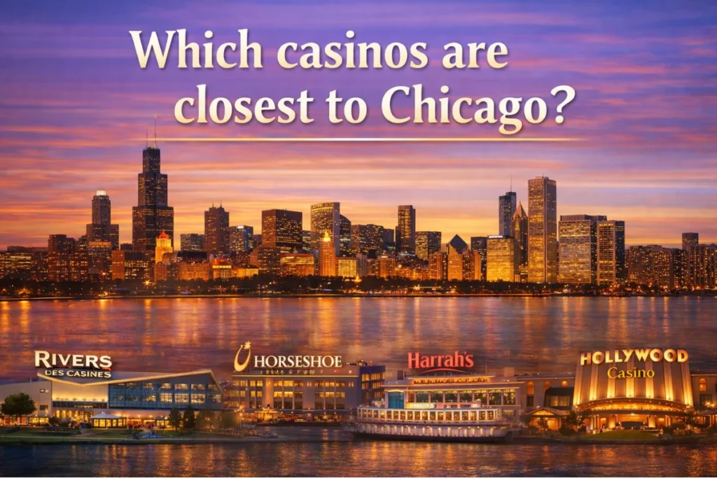 Which casinos are closest to Chicago