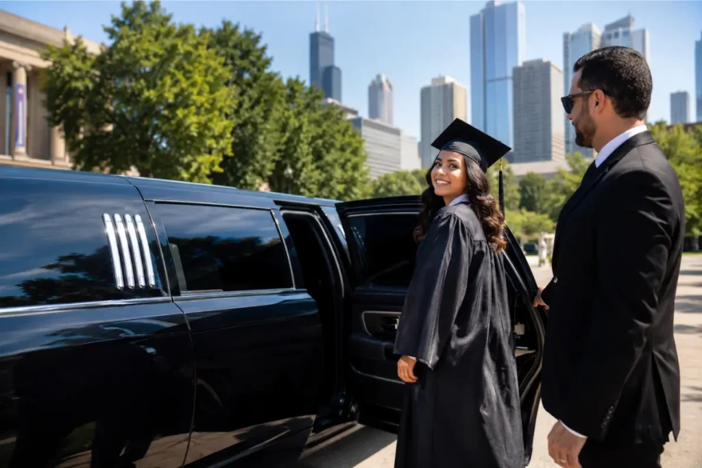 Graduation Events Transportation Chicago, IL Graduation Limo & Party Bus Service