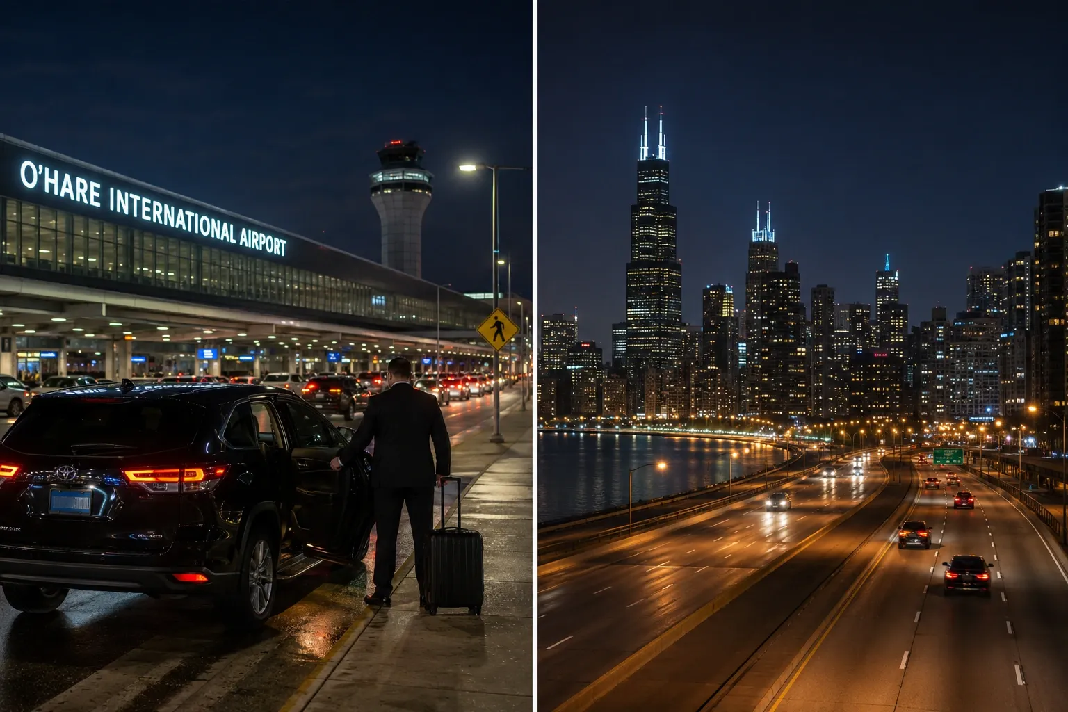 O'Hare airport to downtown Chicago
