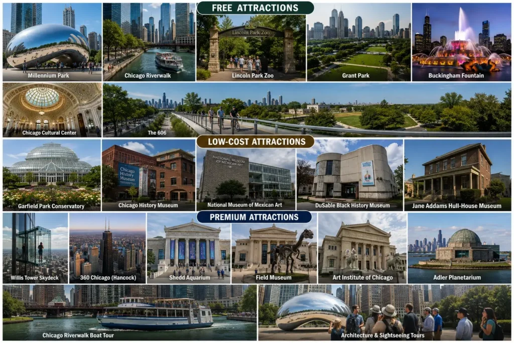 What are the best attractions to see in Chicago