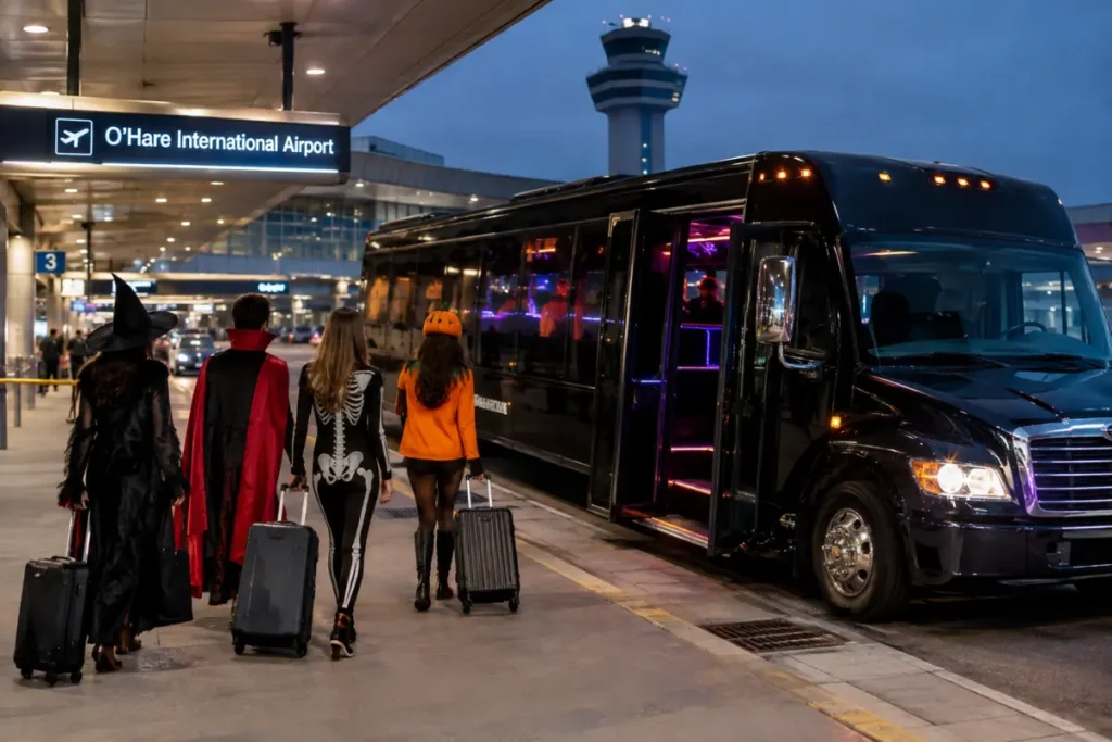 Halloween-Party-Bus-Transportation-to-and-From-OHare-Airport